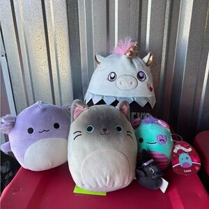Squishmallows Plush Collection - Gray, Purple, Teal